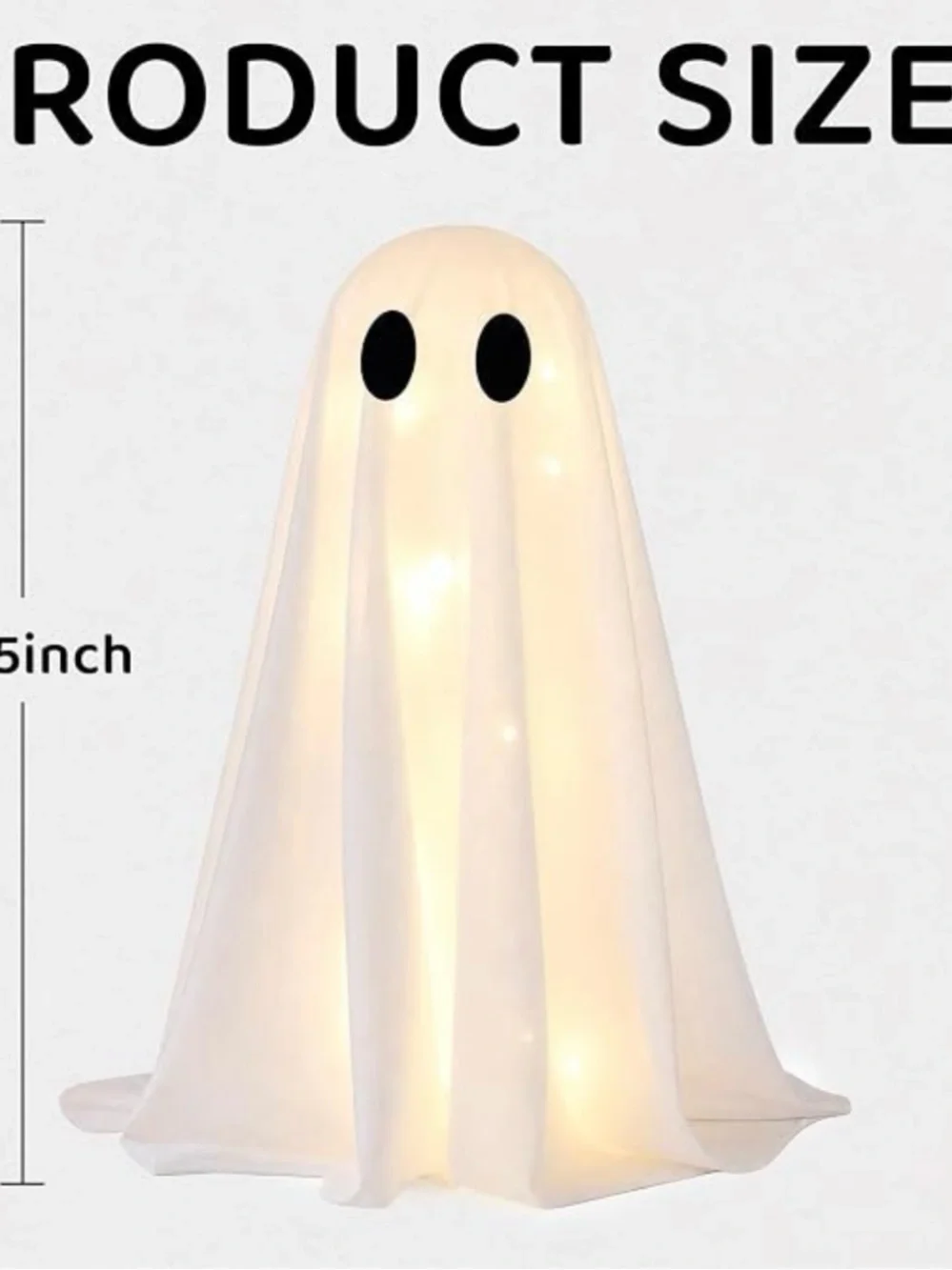 New Halloween Decorations - 2 Packs Spooky Light Up Ghosts with Lights